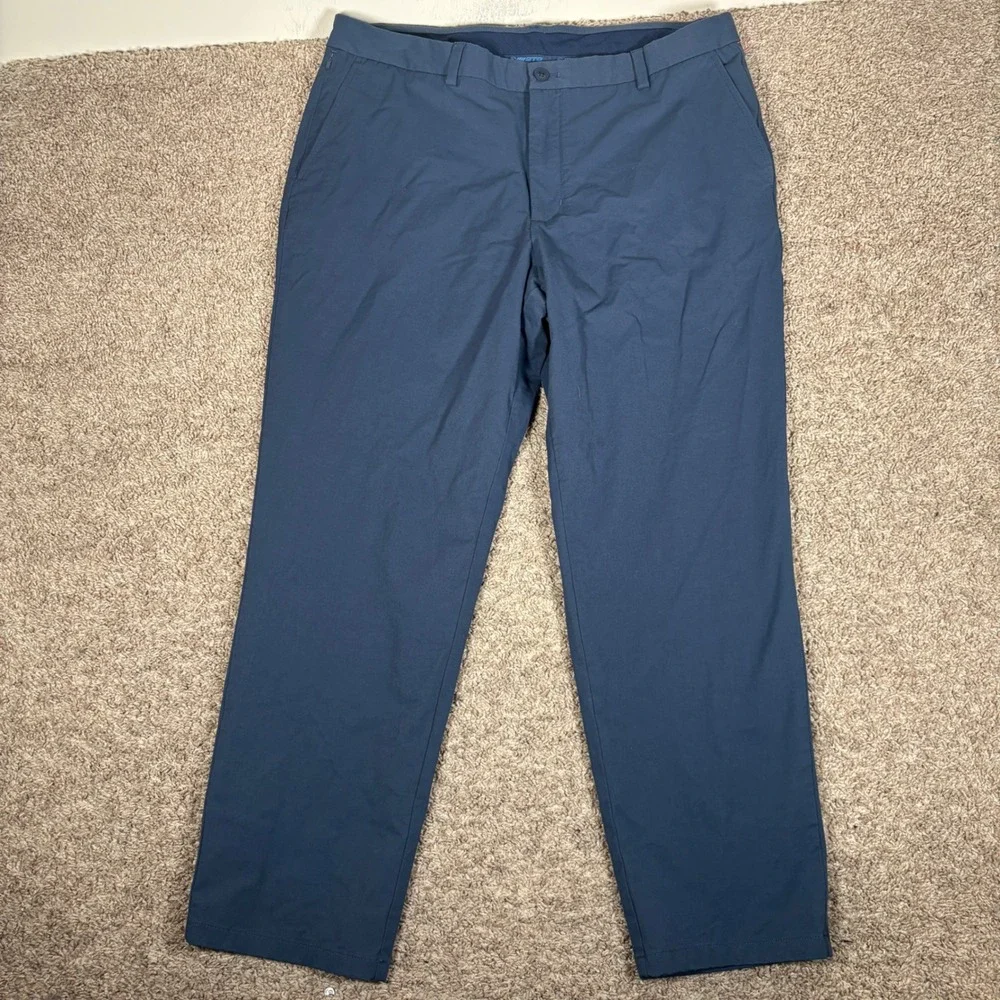 Vineyard Vines On-The-Go OTG Pants Mens 38x30 Navy Blue Performance Chino 9776